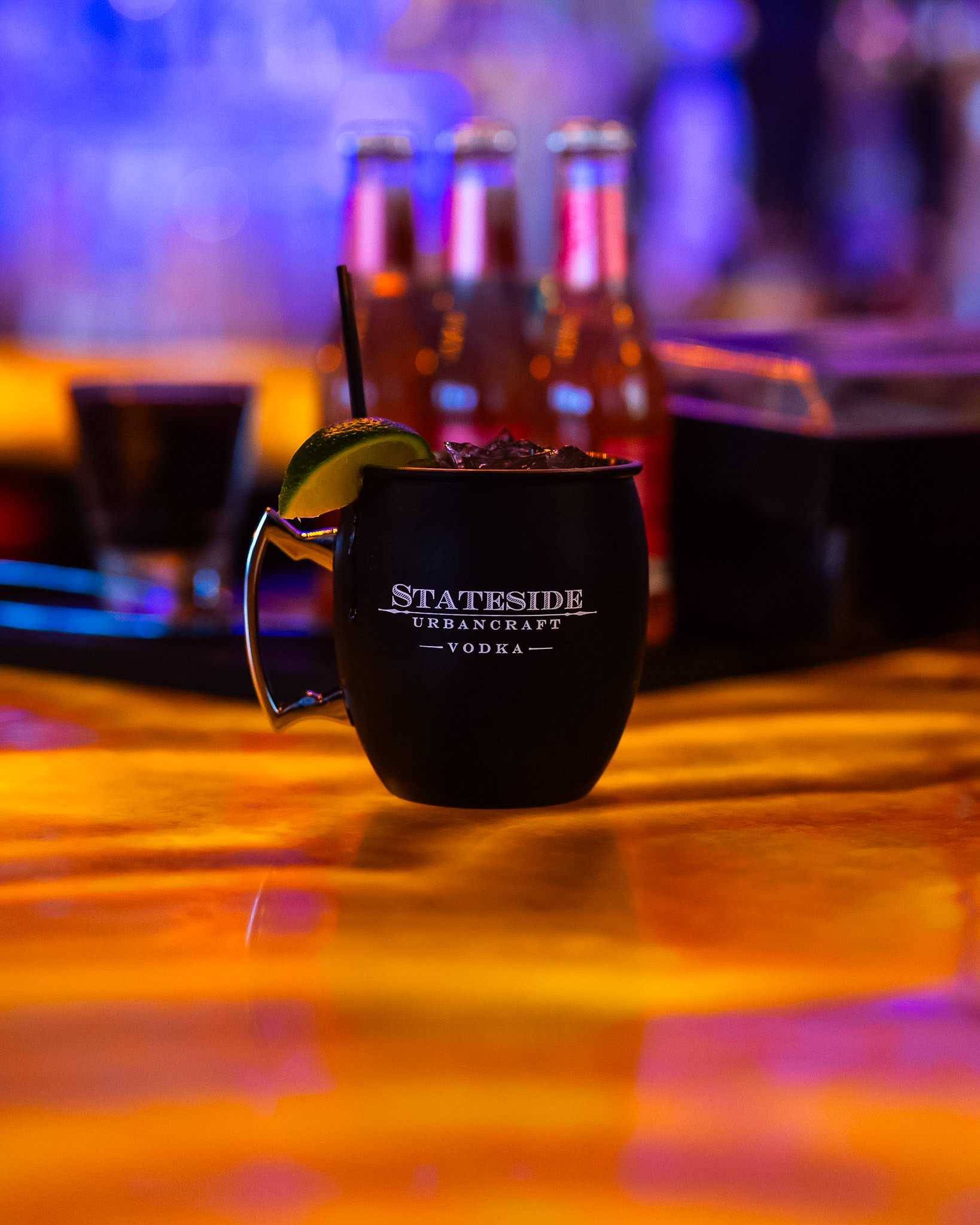 Stateside Urbancraft Vodka mule at the bar